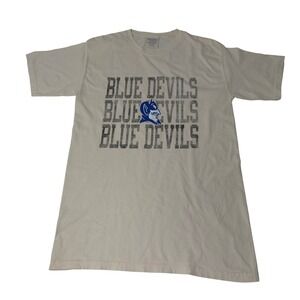 Duke University Comfort Wash T-Shirt Cream NWT Mens Small